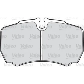 Jeu de 4 plaquettes de frein arrière VALEO 541705