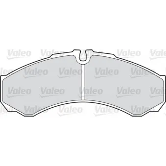 Jeu de 4 plaquettes de frein avant VALEO 541717