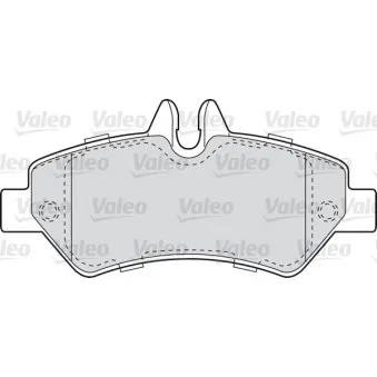 Jeu de 4 plaquettes de frein arrière VALEO 541728