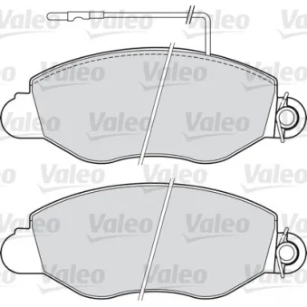Jeu de 4 plaquettes de frein avant VALEO 541733