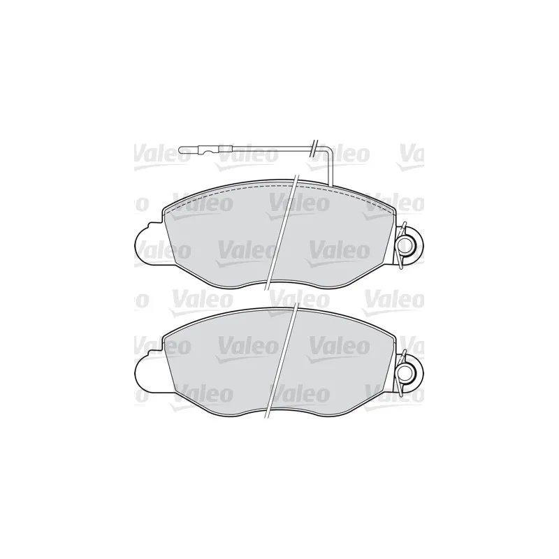 Jeu de 4 plaquettes de frein avant VALEO 541733