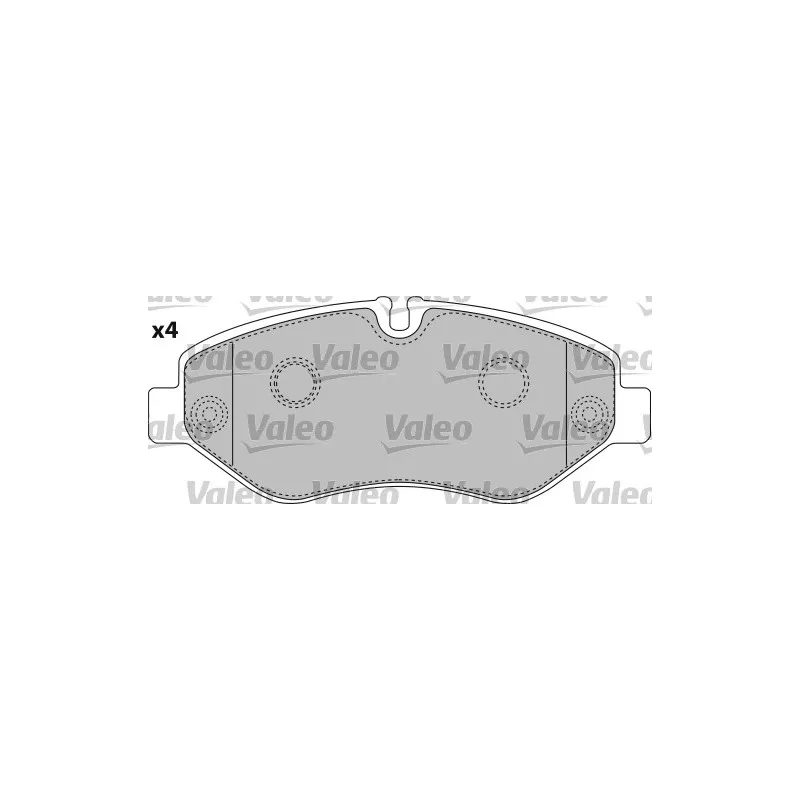 Jeu de 4 plaquettes de frein avant VALEO 541734