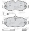 Jeu de 4 plaquettes de frein avant VALEO 541737 - Visuel 1