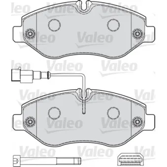 Jeu de 4 plaquettes de frein avant VALEO 541737
