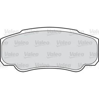 Jeu de 4 plaquettes de frein arrière VALEO 541738