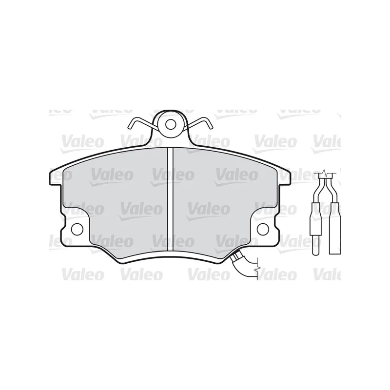Jeu de 4 plaquettes de frein avant VALEO 551016