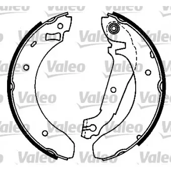 Jeu de mâchoires de frein VALEO 553644