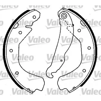 Jeu de mâchoires de frein VALEO 553696