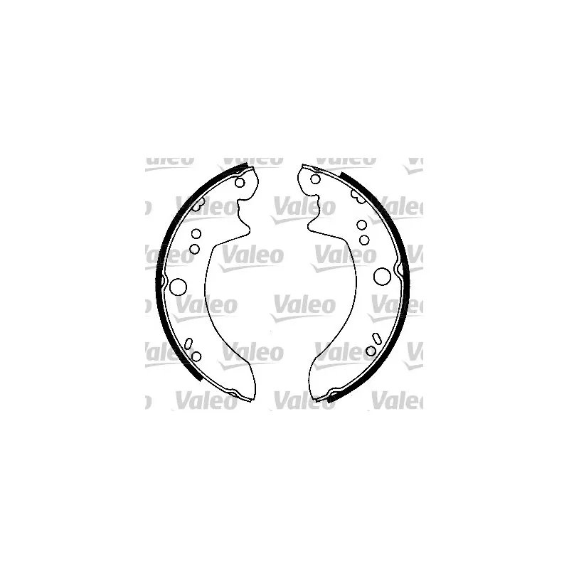 Jeu de mâchoires de frein VALEO 553803