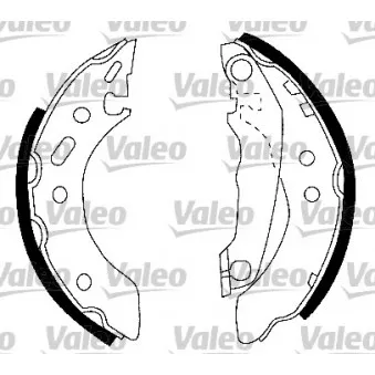 Jeu de mâchoires de frein VALEO 553882