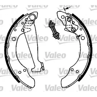 Jeu de mâchoires de frein VALEO 553892