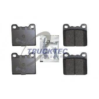 Jeu de 4 plaquettes de frein arrière TRUCKTEC AUTOMOTIVE