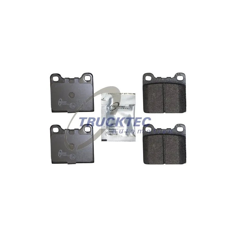 Jeu de 4 plaquettes de frein arrière TRUCKTEC AUTOMOTIVE 02.35.131
