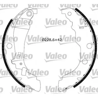 Jeu de mâchoires de frein VALEO 554636