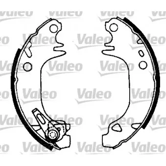 Jeu de mâchoires de frein VALEO 554662