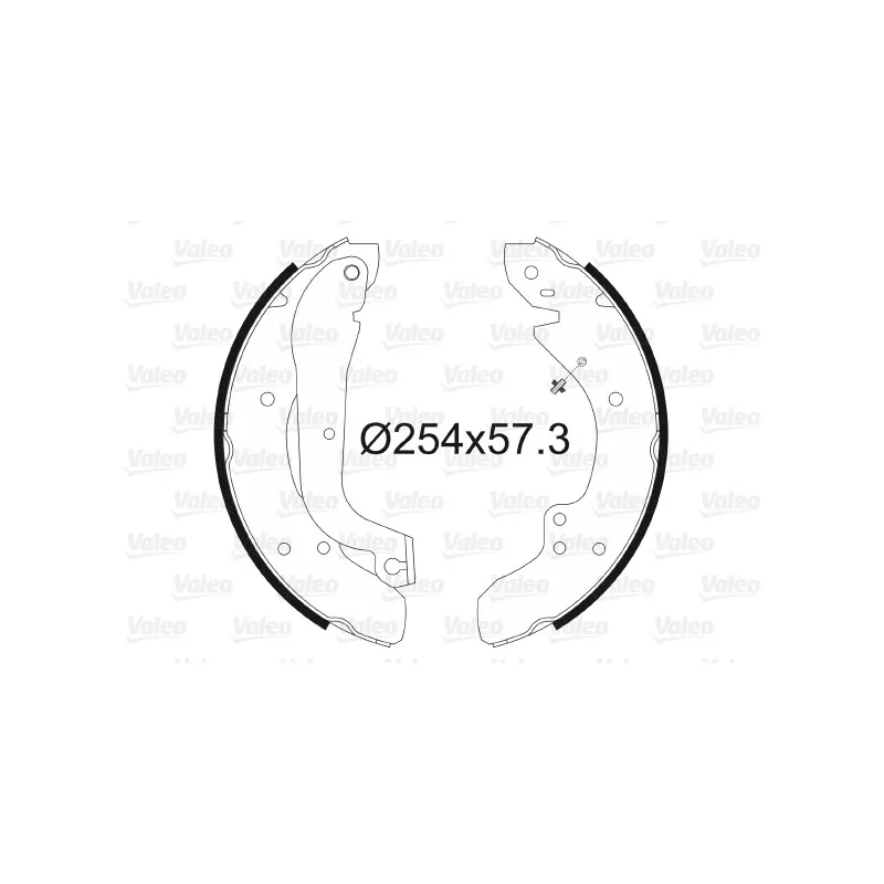 Jeu de mâchoires de frein VALEO 562029