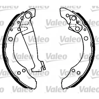 Jeu de mâchoires de frein VALEO 562051
