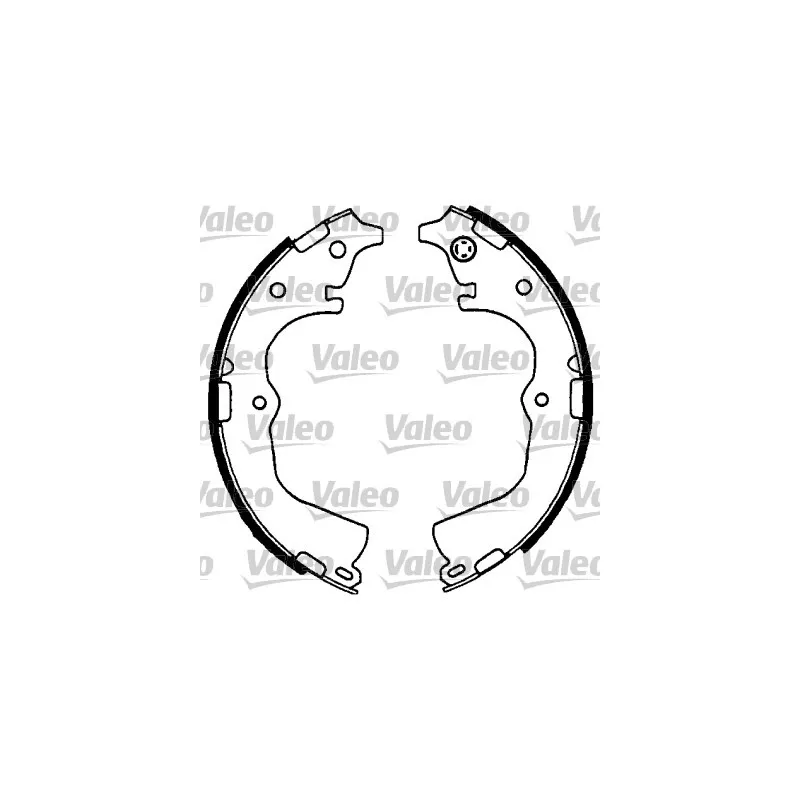 Jeu de mâchoires de frein VALEO 562751