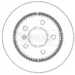 Jeu de 2 disques de frein arrière BORG & BECK BBD4487 - Visuel 1