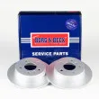 Jeu de 2 disques de frein arrière BORG & BECK BBD4487 - Visuel 2