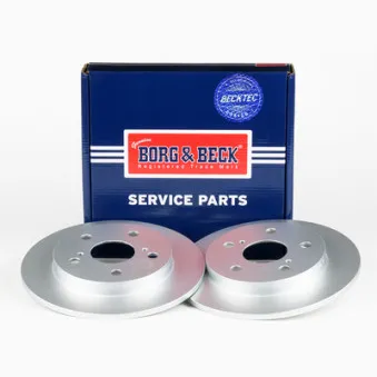 Jeu de 2 disques de frein arrière BORG & BECK BBD4666
