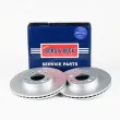 Jeu de 2 disques de frein avant BORG & BECK BBD4693 - Visuel 2