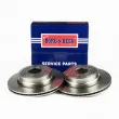Jeu de 2 disques de frein arrière BORG & BECK BBD4704 - Visuel 1
