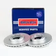 Jeu de 2 disques de frein avant BORG & BECK BBD4708 - Visuel 1