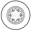 Jeu de 2 disques de frein avant BORG & BECK BBD4708 - Visuel 2