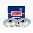 Jeu de 2 disques de frein arrière BORG & BECK BBD4766 - Visuel 2