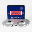 Jeu de 2 disques de frein avant BORG & BECK BBD5162 - Visuel 1