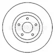Jeu de 2 disques de frein avant BORG & BECK BBD5162 - Visuel 2