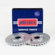 Jeu de 2 disques de frein avant BORG & BECK BBD5216 - Visuel 2