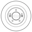 Jeu de 2 disques de frein arrière BORG & BECK BBD5230 - Visuel 1