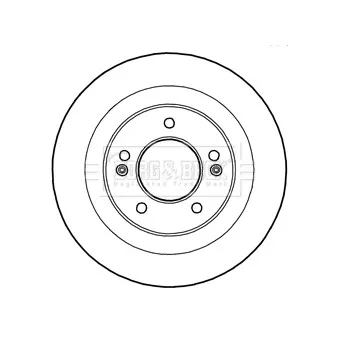 Jeu de 2 disques de frein arrière BORG & BECK BBD5230