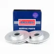Jeu de 2 disques de frein avant BORG & BECK BBD5302 - Visuel 2