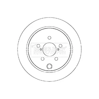 Jeu de 2 disques de frein arrière BORG & BECK BBD5345
