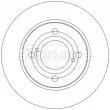 Jeu de 2 disques de frein arrière BORG & BECK BBD5543 - Visuel 2