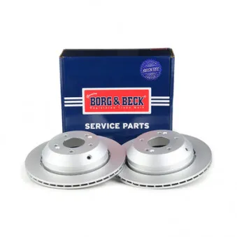 Jeu de 2 disques de frein arrière BORG & BECK BBD5545