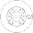 Jeu de 2 disques de frein avant BORG & BECK BBD5546 - Visuel 2