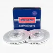 Jeu de 2 disques de frein arrière BORG & BECK BBD5547 - Visuel 1