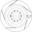 Jeu de 2 disques de frein arrière BORG & BECK BBD5547 - Visuel 2