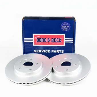 Jeu de 2 disques de frein arrière BORG & BECK BBD5552