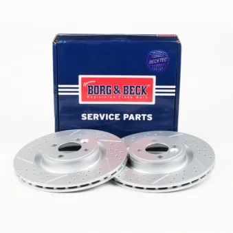 Jeu de 2 disques de frein avant BORG & BECK BBD5557