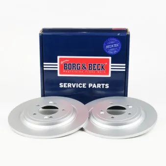 Jeu de 2 disques de frein arrière BORG & BECK BBD5564