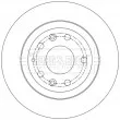 Jeu de 2 disques de frein arrière BORG & BECK BBD5567 - Visuel 1