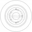 Jeu de 2 disques de frein arrière BORG & BECK BBD5571 - Visuel 1