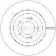 Jeu de 2 disques de frein arrière BORG & BECK BBD5583 - Visuel 2