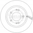 Jeu de 2 disques de frein arrière BORG & BECK BBD5584 - Visuel 1