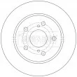 Jeu de 2 disques de frein arrière BORG & BECK BBD5585 - Visuel 1